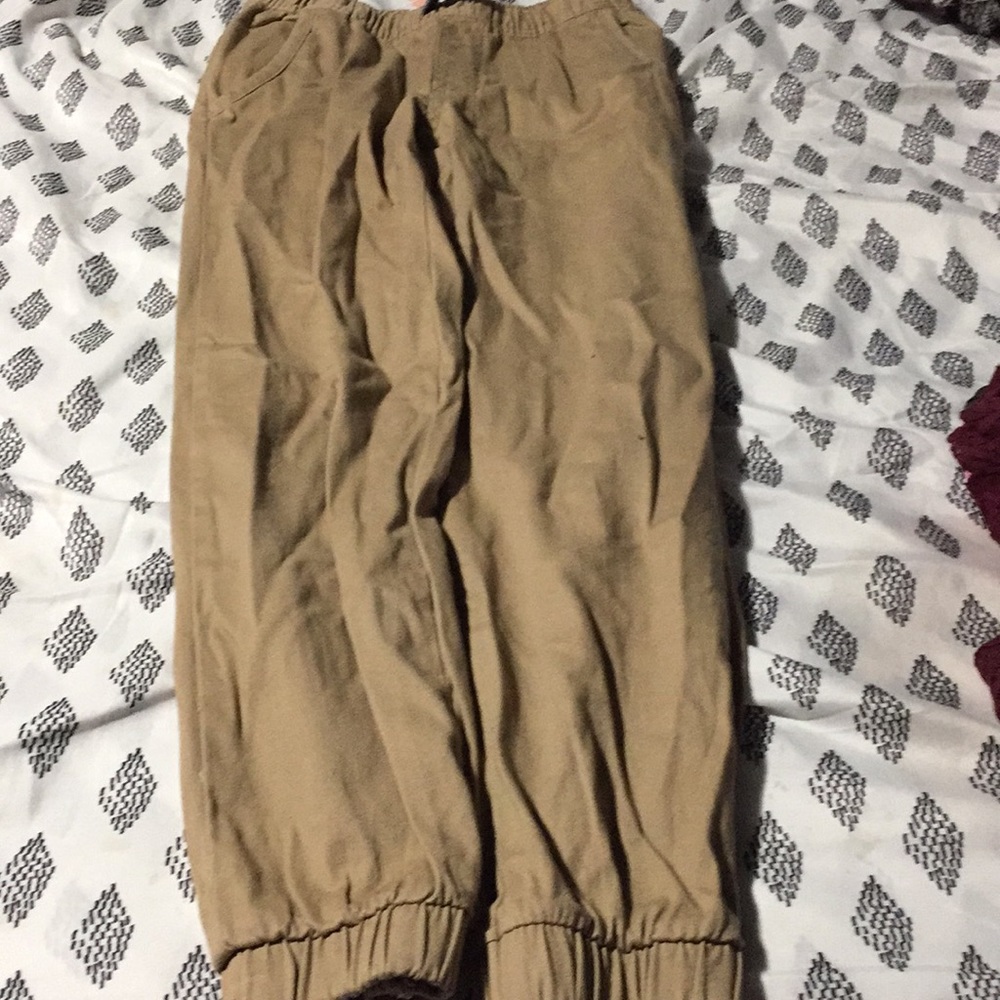 Light tan joggers/jeans